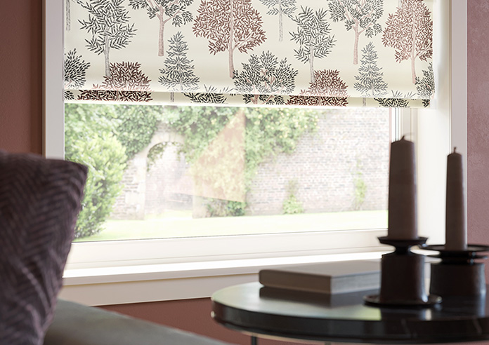 Coppice Faux Silk, Ginger - Motorised Roman Blind - Image 5
